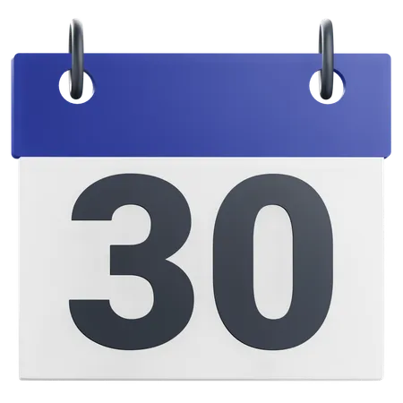 30 treinta días  3D Icon