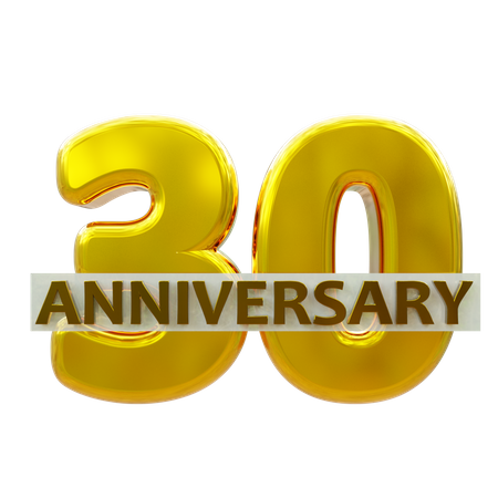 30 Year Anniversary  3D Icon
