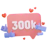 300K Love Like Followers