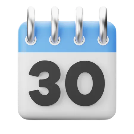 30th-thirtieth  3D Icon