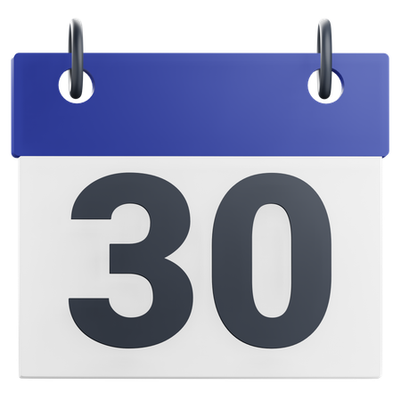 30th Thirty Day  3D Icon
