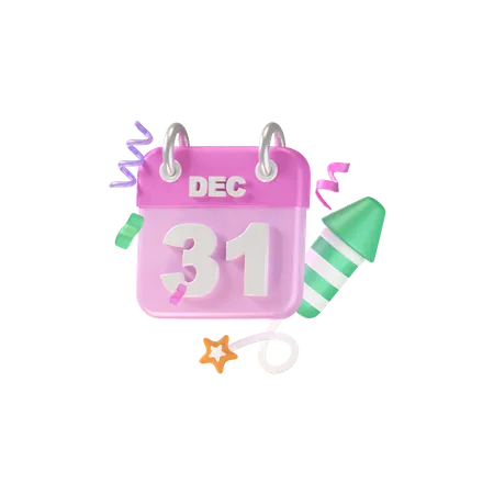 31 Date 3D Icon