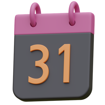 31 de outubro  3D Icon