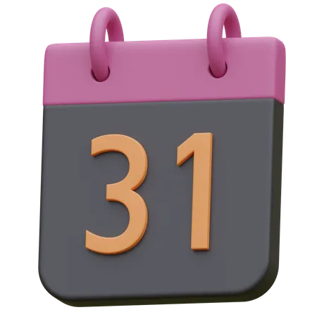 31 de outubro  3D Icon