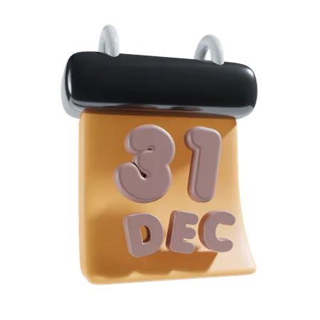 Calendar Orange 3D Icon
