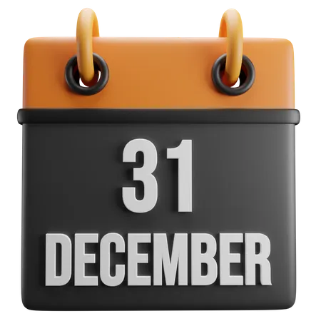 31 dic  3D Icon