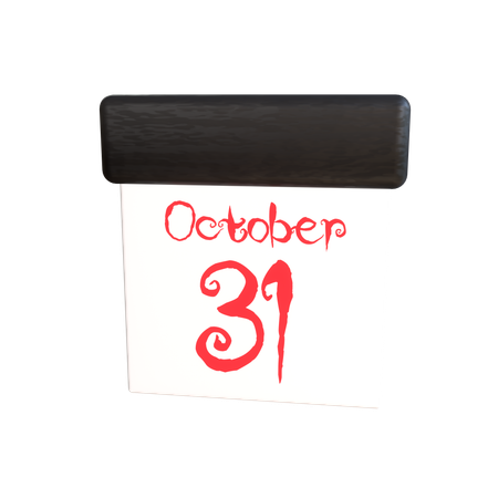 31 octobre  3D Icon