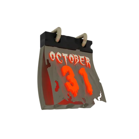 31 octobre  3D Icon