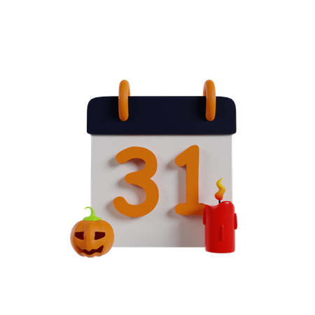 31 octobre  3D Icon