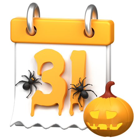 31st October  3D Icon