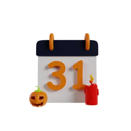 31st October  3D Icon