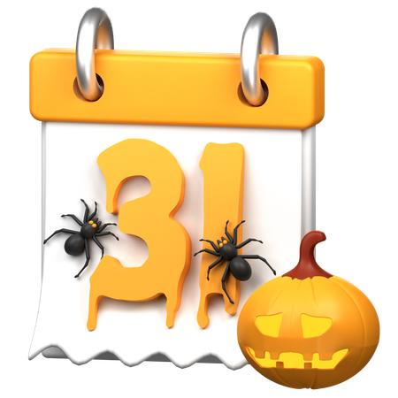 31st October  3D Icon