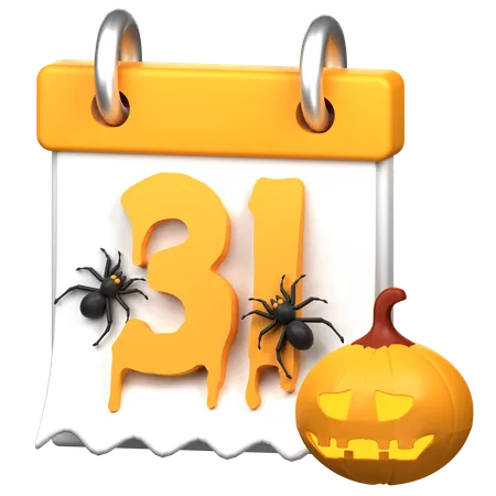 31st October  3D Icon