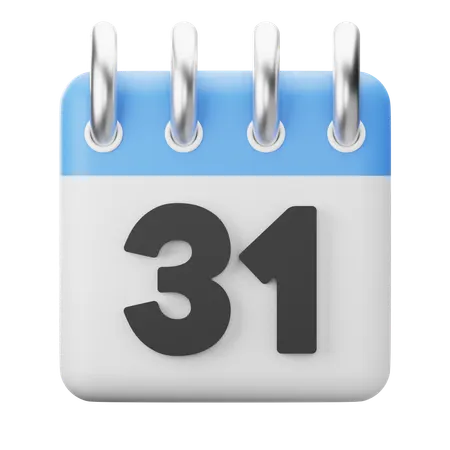 31st-thirty-first  3D Icon