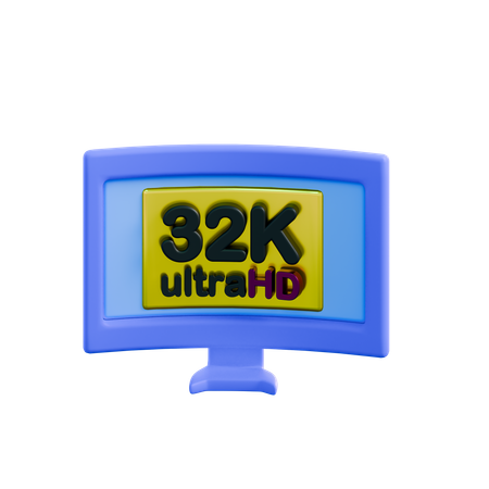 32K HD解像度  3D Icon