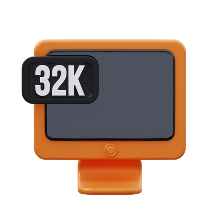 32 Resolução  3D Icon