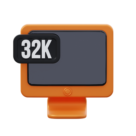 32 Resolución  3D Icon