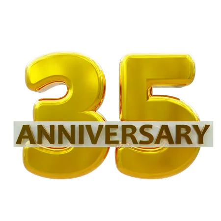 35 aniversario  3D Icon