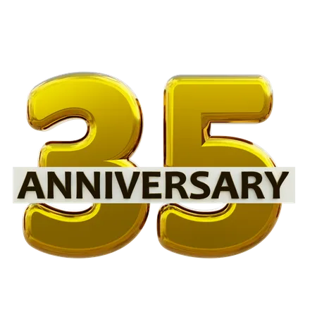 35 aniversario  3D Icon