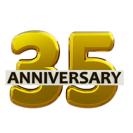 35 Anniversary  3D Icon