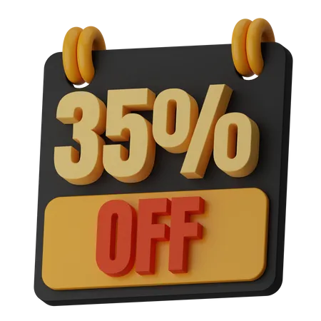 35% de desconto  3D Icon