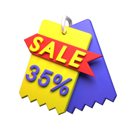35% Discount  3D Icon