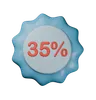 35% Discount Badge