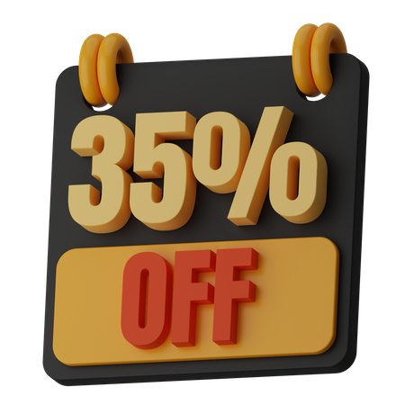 35 % de réduction  3D Icon