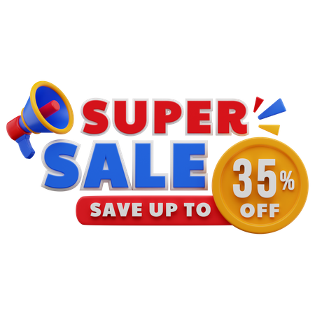 35 Prozent Super Sale  3D Sticker