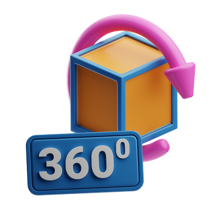 360度ビュー  3D Icon