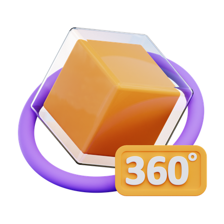 360度ビュー  3D Icon