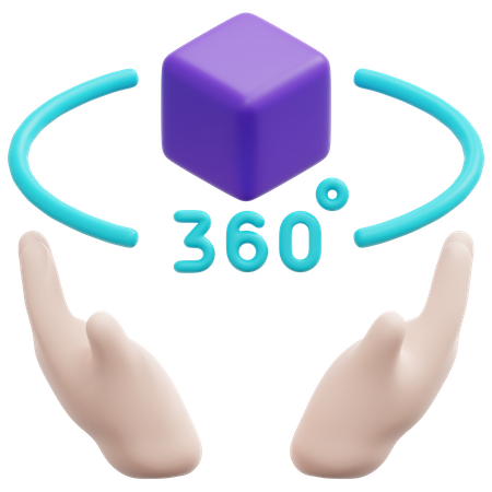 360°-Ansicht  3D Icon