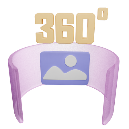 360°-Bild  3D Icon