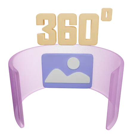 360°-Bild  3D Icon