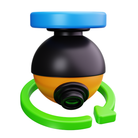 360 Degree Camera  3D Icon