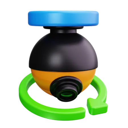 360 Degree Camera  3D Icon