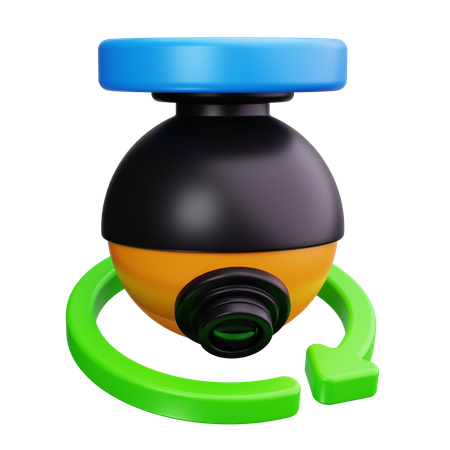 360 Degree Camera  3D Icon