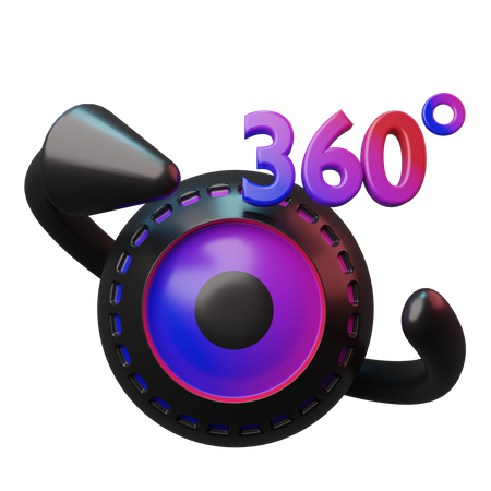 360 degree camera  3D Icon