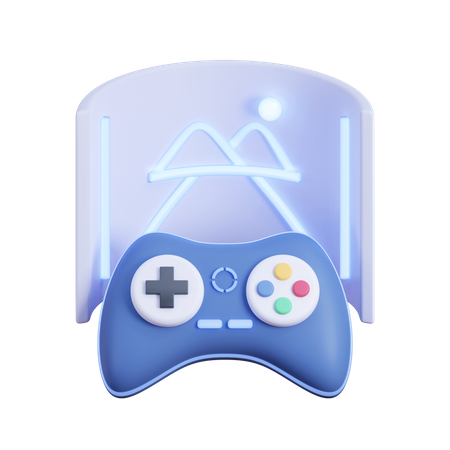 360 degree gaming 3D Icon