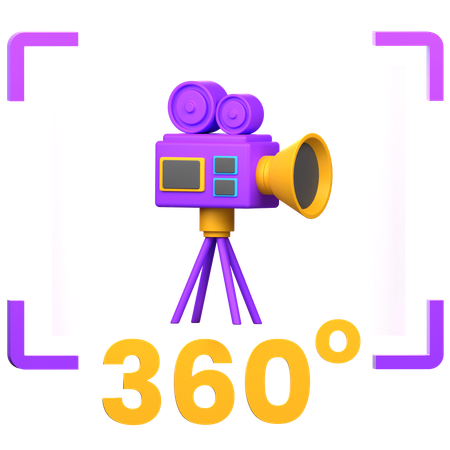 360度動画  3D Icon