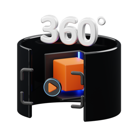 360度動画  3D Icon