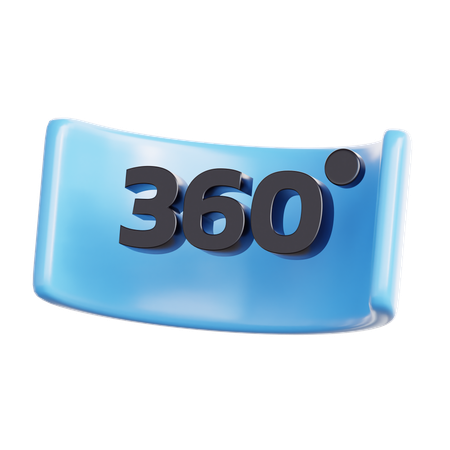 360 Degree View  3D Icon