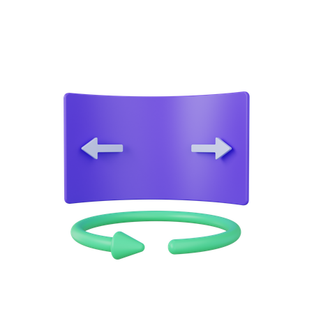 360 Degree Virtual  3D Icon