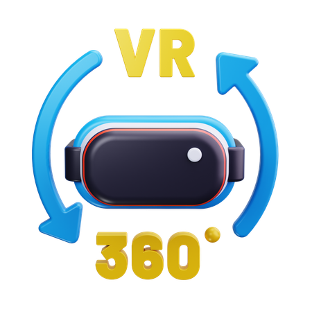 360 Degree Vision  3D Icon