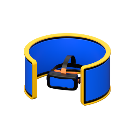 360 Degree vr  3D Icon