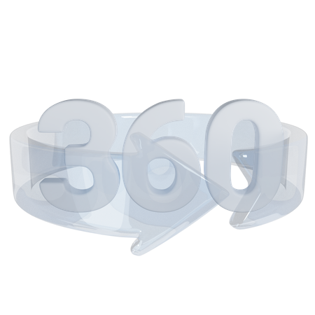 360 Degree VR  3D Icon