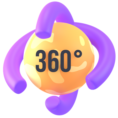 360 Degree Vr  3D Icon
