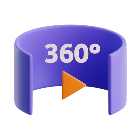 360 Grad Ansicht  3D Icon