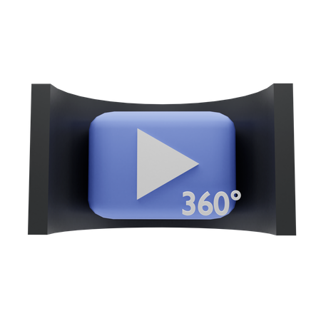 360 Grad Video  3D Illustration