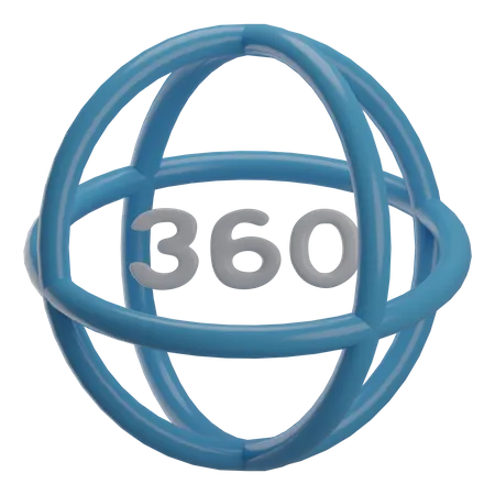 360-Grad-Video  3D Illustration